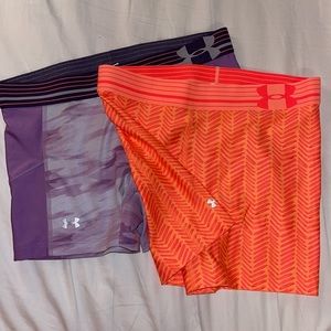Under Armour Compression Shorts Women’s Size S/M (set of 2)